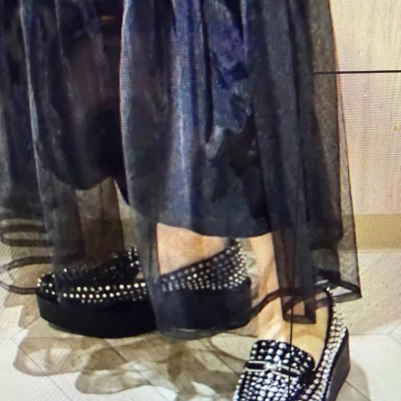 STUNNING Jeffrey Campbell CHOUX-ST Black Studded Loafers SZ 5.5 Orig. $310 - Picture 5 of 15
